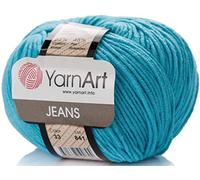 YarnArt Jeans Sportgarn, 55 % Baumwolle, 45 % Acryl, 1 Knäuel, 50 g, 33 m