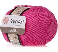YarnArt Jeans Sportgarn, 55 % Baumwolle, 45 % Acryl, 1 Knäuel, 50 g, 42 m