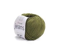 YarnArt Jeans-Sportgarn, 55% Baumwolle, 45% Acryl, 1 Knäuel, 50 g, weiches Baumwollgarn zum Stricken und Amigurumi
