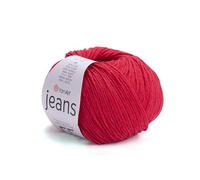 YarnArt Jeans-Sportgarn, 55 % Baumwolle, 45 % Acryl, 1 Knäuel, 50 g, 160 m, weiches Baumwollgarn zum Stricken und Amigurumi (90)