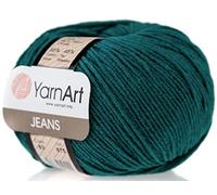 YarnArt Jeans-Sportgarn, 55 % Baumwolle, 45 % Acryl, 50 g, 63 Stück