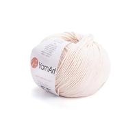 YarnArt Jeansgarn, 55 % Baumwolle, 45 % Acryl, leichtes Amigurumi-Faden zum Häkeln und Stricken, weiches türkisches Bastelmaterial für Puppen, Spielzeug, Baby-Projekte, Farbe (5)