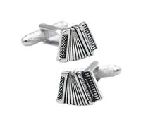 YARNOW 2 Stück Herren Manschettenknöpfe aus Metall Klassische Handgefertigte Musik designs Elegante Schmuck accessoires für Business Hochzeitshemden Modische Manschettenverzierung