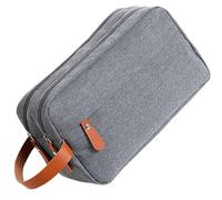 YARNOW Große Kosmetiktasche mit Henkel für Männer aus Polyester Kompakter Kulturbeutel zum Organisieren von Toilettenartikeln für Reisen und Unterwegs