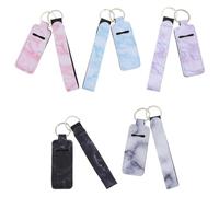 YARNOW Schlüsselanhänger Leichtes Material 10 Stück Neopren Lippenstift Zufällige Farbe Passend für Kinderwagen und Sporttasche