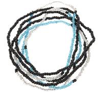 YARNOW Stylische Bikini Kette und Taillenkette für Damen aus Glasperlen 2 Stück zur Taillendekoration für Sommerurlaub und Abschlussfeier Saison Am Strand