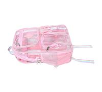 YARNOW Transparenter Pvc Rucksack für Damen mit Komfortablem Sitz für Sportveranstaltungen und Outdoor Abenteuer Kleiner Konzert Festival Beutel