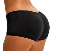 YAROVA Damen Po Push Up Unterhose - Frauen Sexy Shaping Höschen Unterwäsche Schwamm Pad Push Up Slips Nahtloser Bauchformer Shapewear Bequem Weich Atmungsaktiv Plus Größe,Schwarz,2XL