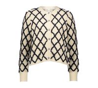 Yas Zigly Strickjacke M Birch / Navy Blazer