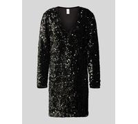 YAS Cocktailkleid mit Pailletten Modell 'ELLE' in Dunkelgruen, Größe S