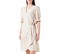 YAS Damen Yasflaxy Ss Wrap Dress Noos Kleid