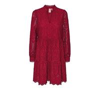 YAS Damen Yasholi Ls S. Noos Short Dresses, Jester Red, XS EU