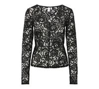 Yas Lacey V-neck Lace Top Langarmbluse 2XL Black
