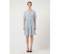 Blusenkleid Y.A.S "YASHOLI SS DRESS S. NOOS", Damen, Gr. XL, N-Gr, skyway, Web, Obermaterial: 100% Baumwolle, unifarben, V-Ausschnitt, Kleider Blusenkleid, Sommerkleid (62683438-XL)
