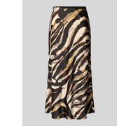 YAS Midirock mit elastischem Bund Modell 'PELLA' in Beige, Größe L