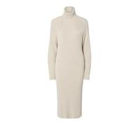 Strickkleid Y.A.S "YASMAVI KNIT MIDI ROLLNECK DRESS", Damen, Gr. L, N-Gr, birch, Rippstrick, Obermaterial: 50% Baumwolle, 50% Polyacryl, unifarben, regular fit kniebedeckend, Kleider (82669053-L) birc