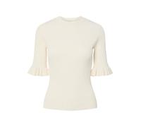 Rundhalspullover Y.A.S "YASMIKLA SS KNIT TOP S. NOOS", Damen, Gr. S, pristine, Strick, Obermaterial: 65% Viskose, 35% Nylon, unifarben, slim fit normal, Rundhals, Pullover Rundhalspullover (70317704-S