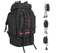 Yaskyly 130L Wanderrucksack Reiserucksack Herren Damen Große Trekkingrucksack Campingrucksack mit Reflexstreifen Outdoor Sport Reise Tagesrucksack Militärischer taktischer Rucksack Geschenke