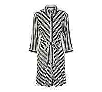 YAS Damen Yassavanna 3/4 Short Shirt Dress S. Noos Kleid, Star White/Stripes:w. Black Stripes, XS EU