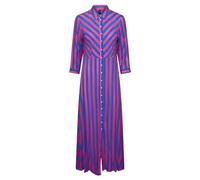 Hemdblusenkleid Y.A.S "YASSAVANNA LONG SHIRT DRESS" Gr. M (38), N-Gr, bunt (fuchsia fedora stripes:blue lolite) Damen Kleider (47636151-M) fuchsia fedora stripes:blue lolite