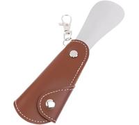 YATINGZHANG SchuhlöFfel Lang Schuhlöffel, 1 Stück, Löffel, professionelles Edelstahl-Metall-Schuhlöffel, Schuhheber-Werkzeug(Darkbrown)