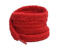 YayaVrillant Flauschige Schnürsenkel, 1 Paar 1.5CM Breite Schnürsenkel Aus Baumwolle Plüsch Laces Universal Pelzige Flauschige Schuhbänder Für Sneaker, Sportschuhe, Laufschuhe, Turnschuhe (Rot,120cm)