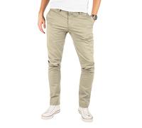 Yazubi Chino Herren Hose - Modell Kyle by Yzb Jeans - Business Männer Chinohose mit Stretchanteil, Beige (Plaza Taupe 161105), W32/L32