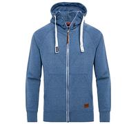 Yazubi Herren Sweatjacke Hoodie mit Reißverschluss Jacob, Blau (Bijou Blue 2R183921), M