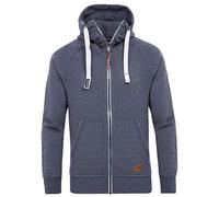 Yazubi Herren Sweatjacke Hoodie mit Reißverschluss Jacob, Blau (Grisaille Blue 183912), S