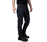Yazubi Jayden - Cargo Stretch Hose Herren - Slim Fit Freizeithosen für Männer - Baggy Cargohosen, Blau (Deep Well 193713), W34/L30