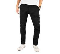 Yazubi Kyle - Schwarze Chino Hose Herren - Stretch Chinohose Slim Fit - Männer Chinojeans, Schwarz (Black 4R194008), W29/L34