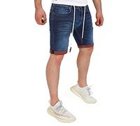 Yazubi Leichte Jeans Sommer Jogginghose Herren Kurze Jeans Hose Stretch Hosen Jogging Regular Man Schorts Männer Henry, Blau (Peacoat 193920), W33