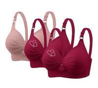 Ybing BH Damen Ohne Bügel Schmale Schultern 3 Stück - Bralette Damen aus Mikrofaser, BH Ohne Bügel weicher als Bustier Damen Baumwolle, Komfort Top-BH Nahtlose Verarbeitung Tagesangebote Heute