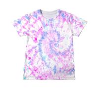 Ybing Black Friday Angebote 2025 Tie Dye Tshirt Mädchen 3D Bunt Batik T-Shirt Y2K Basic T Shirt Locker O-Ausschnitt Bluse Baumwolle Tee Tops Sommer Kurzarm Oberteile Leichte Sportshirt