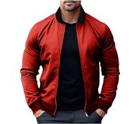 Ybing Herren Jacke Leichte Freizeit Übergangsjacke Langarm Sommer Bomberjacke Outdoor Sportjacke Sale Angebote