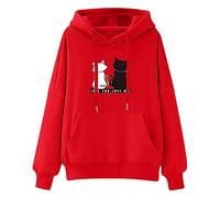 Ybing Hoodie Damen Oversize Pullover Sweatshirt Kapuzenpullover Pulli Sweatjacke Sport Oberteile Mit Tasche Tops Streetwear Geschenke für Frauen