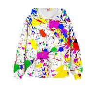 Ybing Mädchen Jungen Hoodie Lässige Kapuzenpullover Casual Sweatshirt Kuschel Hoodie Langarm Oberteile Mit Taschen Kinder Pullover Top für 2-14 Jahre Alt