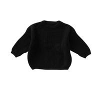 Ybing personalisierte Geschenke Kinder,Personalisierte Pullover Kleinkinder mit Stickerei Name Text Individuell Rippen Strickpullover Kinder Baumwolle Gerippt Strickpulli 3 Monate - 5 Jahre