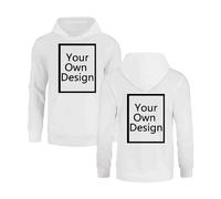 Ybing Prime of Day 2025 Angebote Individuell Kapuzenpullover Herren Selbst Gestalten Vorne/Hinten Druck Sweatshirt mit Kapuze Persönlichkeit Exklusive Individualisierung Hoodie Mit Foto