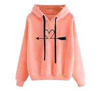 Ybing Sweatjacke Damen Zipper Hoodie mit Kapuze Casual Einfarbig Jacke Slim Fit Übergangsjacke Langarm Kapuzenjacke Sportjacke Leichte Mantel Kapuzenullover Übergangsmantel Happy New Year 2024