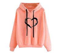 Ybing Sweatjacke Damen Zipper Hoodie mit Kapuze Casual Einfarbig Jacke Slim Fit Übergangsjacke Langarm Kapuzenjacke Sportjacke Leichte Mantel Kapuzenullover Übergangsmantel Happy New Year 2024