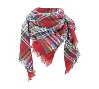 YCBMINGCAN Damen Halstuch Schultertuch Groß Dreieck Winter Dreieckstuch Herbstschal Winterschal, Dreieck Strickschal Dreiecksschal Soft Wrap Lange Stola Fransen Poncho