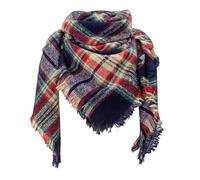 YCBMINGCAN Damen Halstuch Schultertuch Groß Dreieck Winter Dreieckstuch Herbstschal Winterschal, Dreieck Strickschal Dreiecksschal Soft Wrap Lange Stola Fransen Poncho