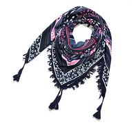 YCBMINGCAN Damen Schal Warm Winter Weich Deckenschal Vintage Elegant Lässige Winterschal Weihnachten Sternenklarer Dreieck Strickschal Dreiecksschal Soft Wrap Lange Stola Fransen Poncho