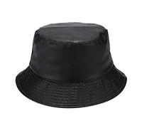 YCBMINGCAN Regenhut Damen Wasserdicht & Fischerhut Herren, Faltbarer Bucket Hat im Metallic Look für Festival, 90er Jahre Style Anglerhut Unisex