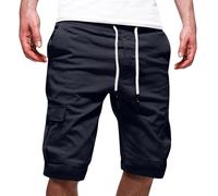 YCBMINGCAN Sale-Angebote Herren Kurze Hose Sommer Cargo Shorts Herren Casual Chino Freizeithose Cargohose Kurz Mit Taschen Klassische Männer-Shorts Elastische Taille Cargoshorts