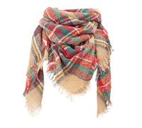 YCBMINGCAN Schal Damen Winter Warm Schal Herbstschal Frauen Deckenschal Weihnachten Sternenklarer Weicher Wickel Großer Poncho Winter