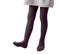 YCBMINGCAN Strumpfhose Mädchen Zopfmuster | Warme Strickstrumpfhose aus Baumwolle für Kinder & Baby | Blickdichte Thermo Leggings mit Strickmuster für Herbst & Winter