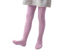 YCBMINGCAN Strumpfhose Mädchen Zopfmuster | Warme Strickstrumpfhose aus Baumwolle für Kinder & Baby | Blickdichte Thermo Leggings mit Strickmuster für Herbst & Winter