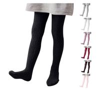 YCBMINGCAN Strumpfhose Mädchen Zopfmuster | Warme Strickstrumpfhose aus Baumwolle für Kinder & Baby | Blickdichte Thermo Leggings mit Strickmuster für Herbst & Winter